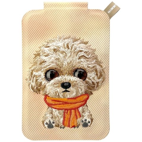 Portfel Magnetyczny Nimmy New Big-Eye Cute Pets 2.0 Dog ze stojakiem na telefon - brązowy