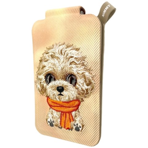 Portfel Magnetyczny Nimmy New Big-Eye Cute Pets 2.0 Dog ze stojakiem na telefon - brązowy