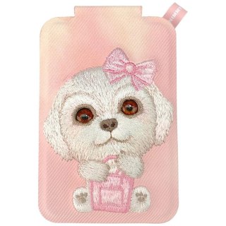Portfel Magnetyczny Nimmy New Big-Eye Cute Pets 2.0 Dog ze stojakiem na telefon - różowy
