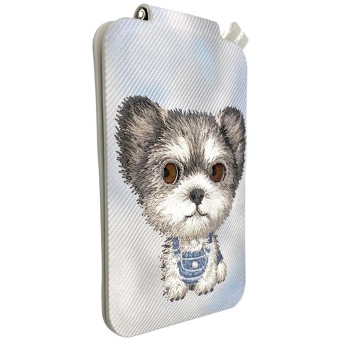 Portfel Magnetyczny Nimmy New Big-Eye Cute Pets 2.0 Dog ze stojakiem na telefon - szary