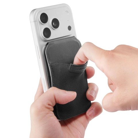 Portfel Spigen Slim Fold S314-4 MagSafe na telefon - czarny