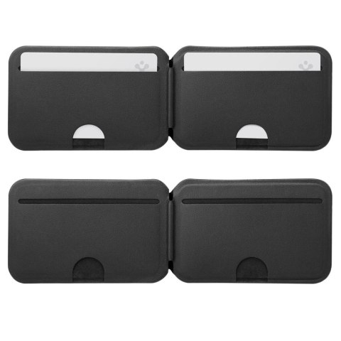 Portfel Spigen Slim Fold S314-4 MagSafe na telefon - czarny