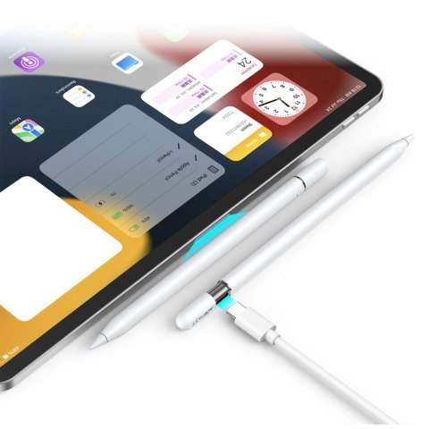 Rysik stylus pojemnościowy Acefast V3 do iPad z ładowaniem bezprzewodowym i 2 wymiennymi końcówkami - biały