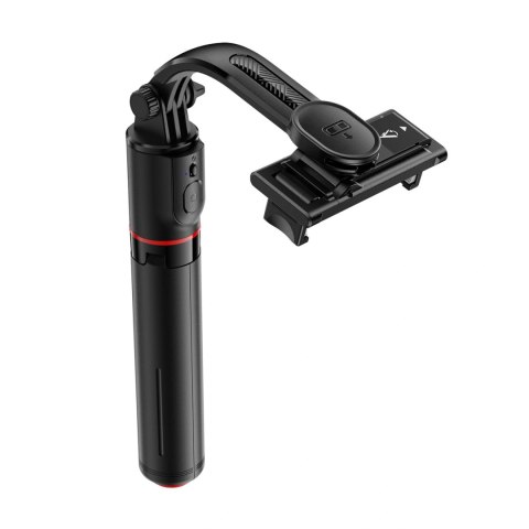 Selfie stick Acefast E42 z automatycznym statywem i pilotem Bluetooth 1,05 m - czarny