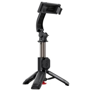 Selfie stick Acefast E42 z automatycznym statywem i pilotem Bluetooth 63 cm - czarny