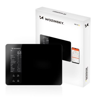 Waga kuchenna Wozinsky WIK-16 inteligentna z wyświetlaczem cyfrowym Bluetooth aplikacja - czarna