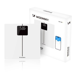 Waga łazienkowa Wozinsky WIWL-180 inteligentna Bluetooth - biała