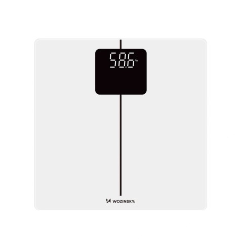 Waga łazienkowa Wozinsky WIWL-180 inteligentna Bluetooth - biała