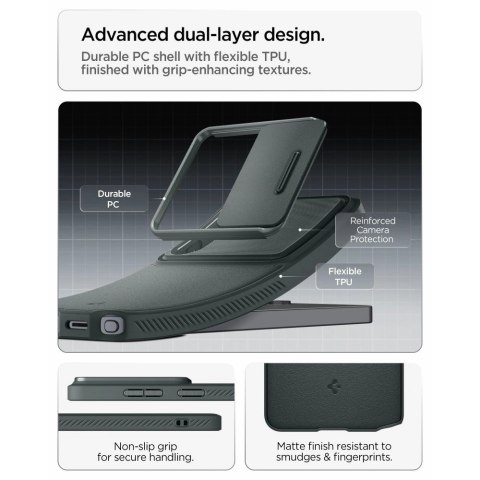 Etui Spigen Optik Armor na Samsung Galaxy S26 Ultra - zielone