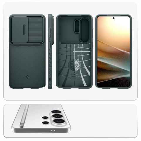 Etui Spigen Optik Armor na Samsung Galaxy S26 Ultra - zielone