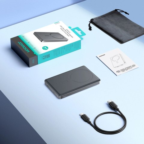 Powerbank Joyroom JR-PBM08 Pro 22,5W 10000mAh z ładowaniem bezprzewodowym 2x USB-C - szary