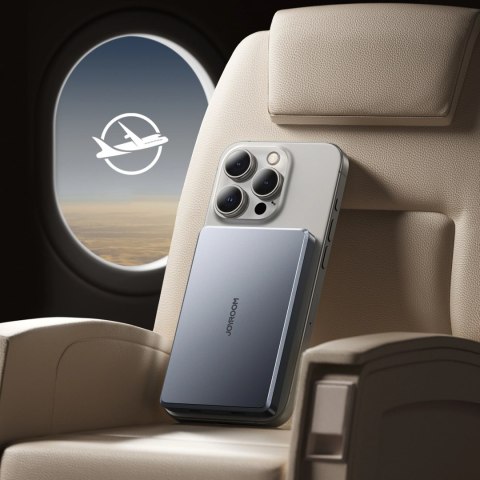 Powerbank Joyroom JR-PBM08 Pro 22,5W 10000mAh z ładowaniem bezprzewodowym 2x USB-C - szary