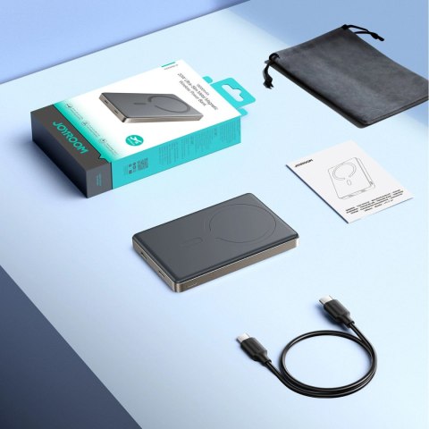 Powerbank Joyroom JR-PBM08 Pro 22,5W 10000mAh z ładowaniem bezprzewodowym 2x USB-C - tytanowy