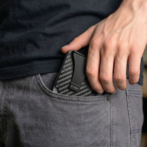 TECH-PROTECT THORN RFID CARD WALLET CARBON BLACK