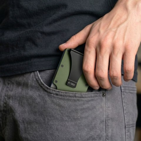 TECH-PROTECT THORN RFID CARD WALLET MILITARY GREEN