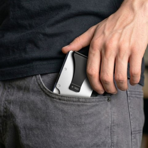 TECH-PROTECT THORN RFID CARD WALLET STEEL SILVER
