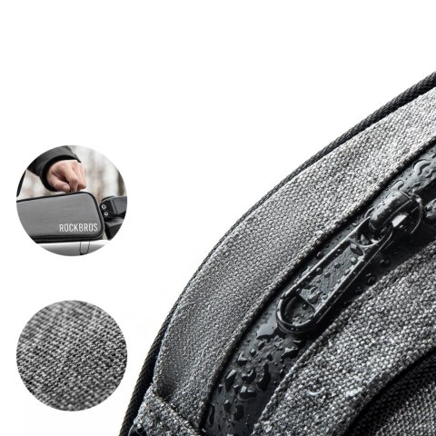 Torba rowerowa Rockbros 30120045003 ROAD TO SKY na górną rurę ramy wodoodporna 0,7L - szara