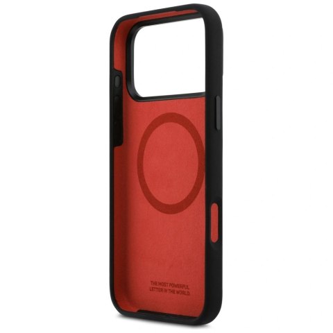 Etui BMW M Silicon Tricolor Line MagSafe na iPhone 17 Pro Max - czarne