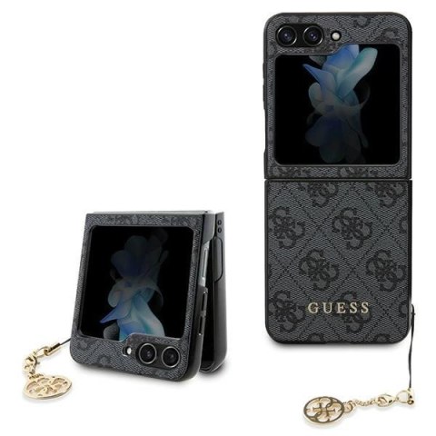 Etui Guess 4G Charms Collection na Samsung Galaxy Z Flip 5 - szare