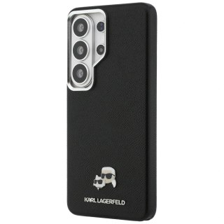 Etui Karl Lagerfeld Saffiano KC Metal Logo MagSafe na Samsung Galaxy S26 Ultra - czarne