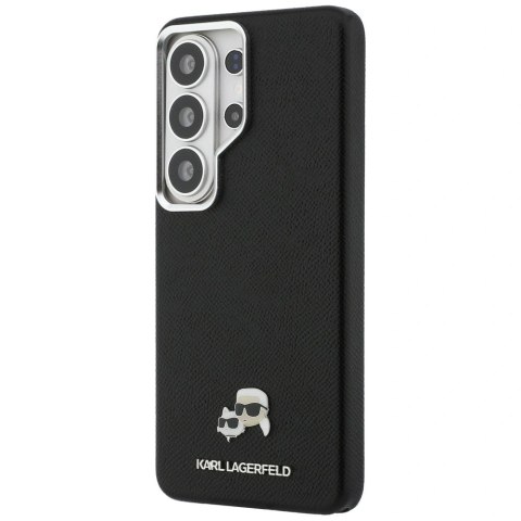 Etui Karl Lagerfeld Saffiano KC Metal Logo MagSafe na Samsung Galaxy S26 Ultra - czarne