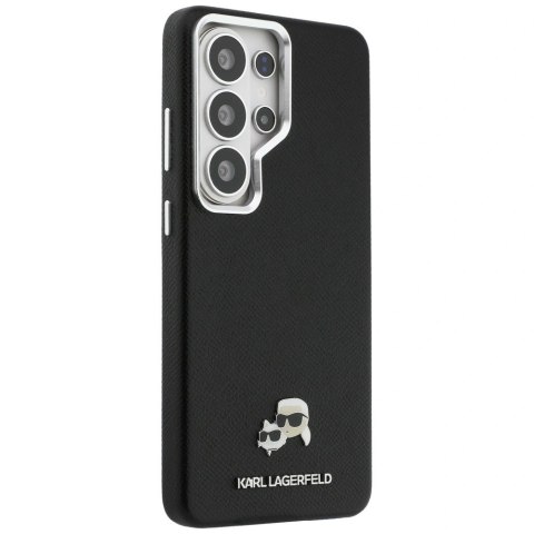 Etui Karl Lagerfeld Saffiano KC Metal Logo MagSafe na Samsung Galaxy S26 Ultra - czarne