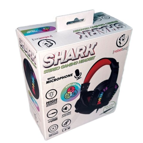 Rebeltec słuchawki gamingowe SHARK jack USB