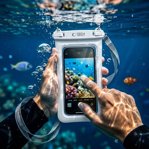 TECH-PROTECT UWC7 UNIVERSAL WATERPROOF FLOATING CASE 6.9 INCH WHITE