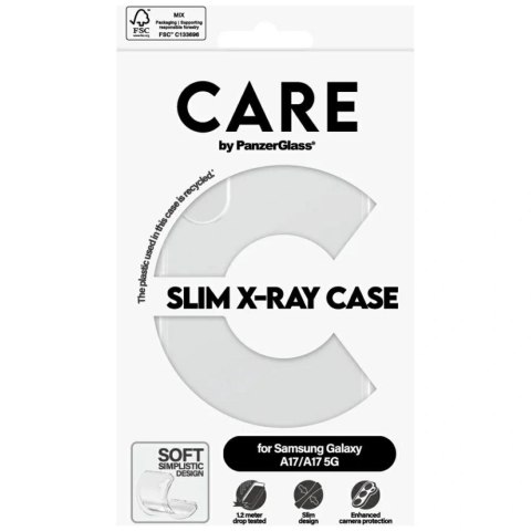 Etui CARE by PanzerGlass Fashion X-Ray na Samsung Galaxy M17 5G / A17 / A17 5G - przezroczyste