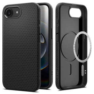Etui Spigen Liquid Air Mag MagSafe na iPhone 16e / 17e - czarny mat