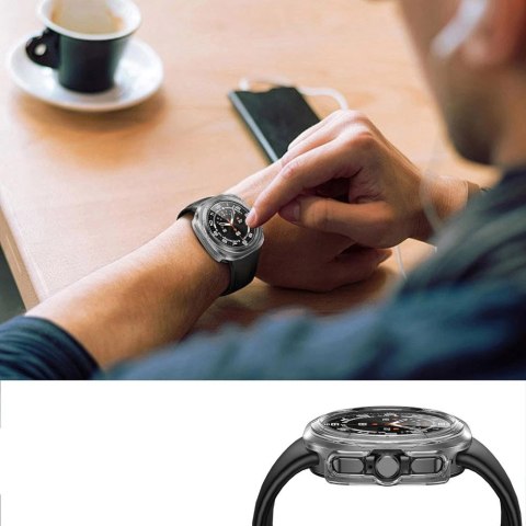 Etui Tech-Protect Defense360 na Samsung Galaxy Watch Ultra (47 mm) - przezroczyste