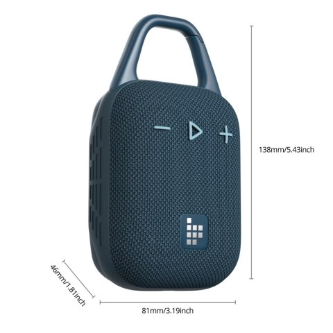 Głośnik bezprzewodowy Tronsmart Mirtune H1 8W Bluetooth 5.3 - niebieski