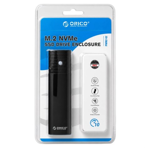 Kieszeń dyskowa Orico PWM2-G2 M.2 NVME USB-C 10Gb/s - czarna