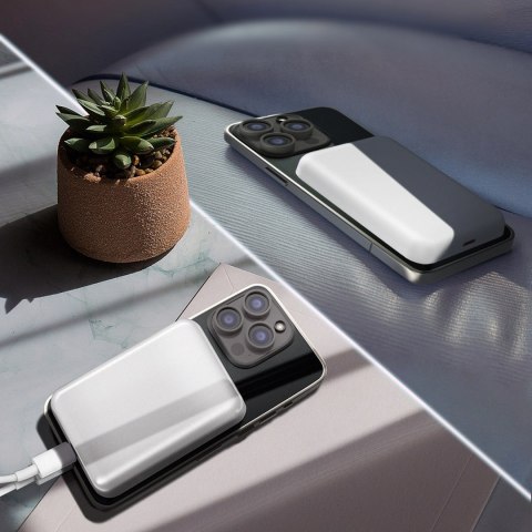 Powerbank magnetyczny Wozinsky WRW349YWS 10000 mAh - biały