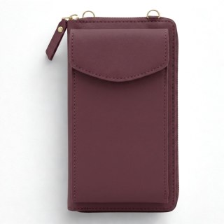 Torebka / saszetka na telefon z funkcją portfela, (18*11*5cm), RED / CZERWONY