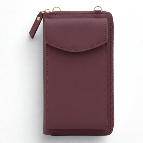 Torebka / saszetka na telefon z funkcją portfela, (18*11*5cm), RED / CZERWONY