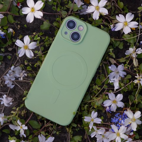 Nakładka Simple Color Mag do iPhone 16e / 17e jasnozielona