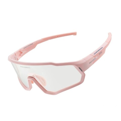 Okulary rowerowe Rockbros SP383 Sakura Light Pulse - jasnoróżowe, soczewki fotochromowe