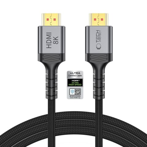 TECH-PROTECT ULTRABOOST CABLE HDMI 2.1 4K 120HZ / 8K 60HZ 200CM BLACK