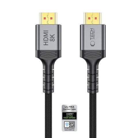 TECH-PROTECT ULTRABOOST CABLE HDMI 2.1 4K 120HZ / 8K 60HZ 200CM BLACK