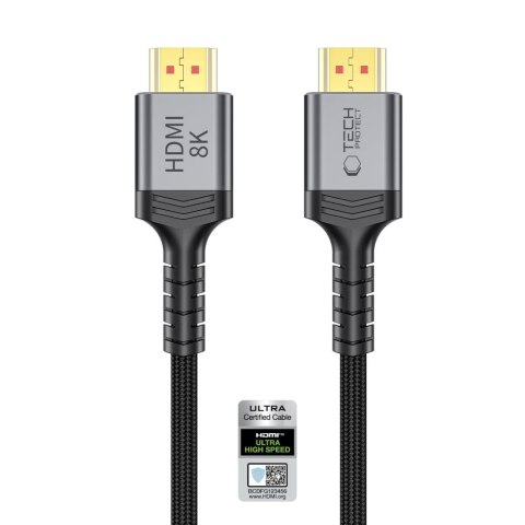 TECH-PROTECT ULTRABOOST CABLE HDMI 2.1 4K 120HZ / 8K 60HZ 300CM BLACK