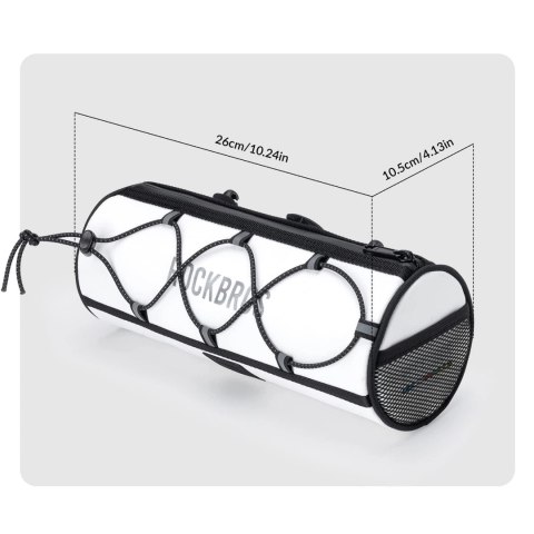 Torba na kierownicę 1,5L Rockbros TL002 ROAD TO SKY wodoodporna - biała