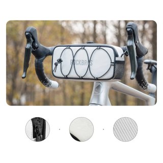 Torba na kierownicę 1,9L Rockbros TL001 ROAD TO SKY wodoodporna - biała