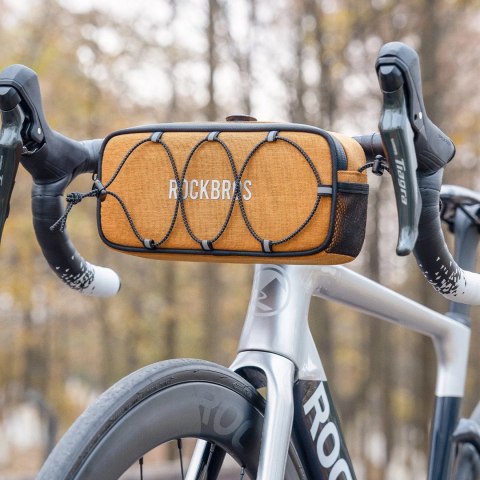 Torba na kierownicę 1,9L Rockbros TL001 ROAD TO SKY wodoodporna - pomarańczowa
