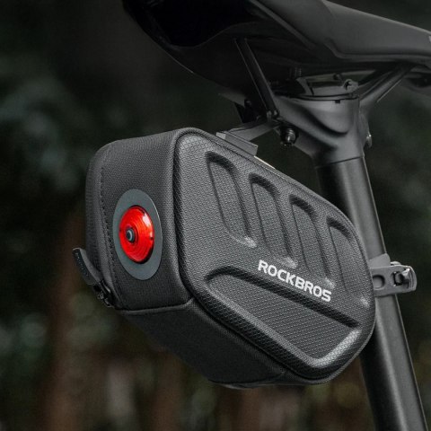 Torba podsiodłowa Rockbros C61 - twarda skorupa, pod lampkę