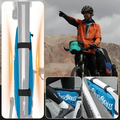 Torba trójkątna Rockbros G008 Flash Journey - XL, niebieska