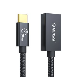 Adapter Orico CAF31 USB-C - USB-A 3.1 Gen 2 10Gbps 30cm OTG - czarny