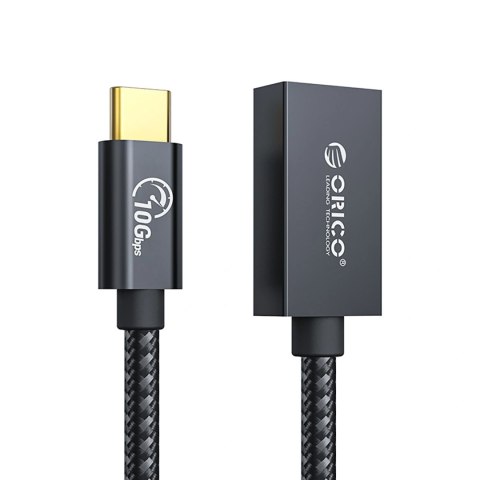 Adapter Orico CAF31 USB-C - USB-A 3.1 Gen 2 10Gbps 30cm OTG - czarny