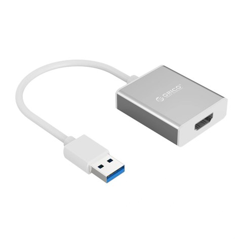 Adapter Orico UTH USB-A 3.0 do HDMI - srebrny