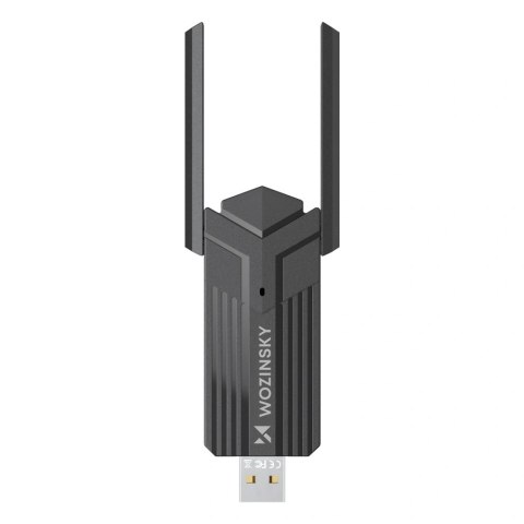 Adapter Wozinsky WAX-1800 dwupasmowy bezprzewodowy USB 3.0 WiFi 6 - czarny